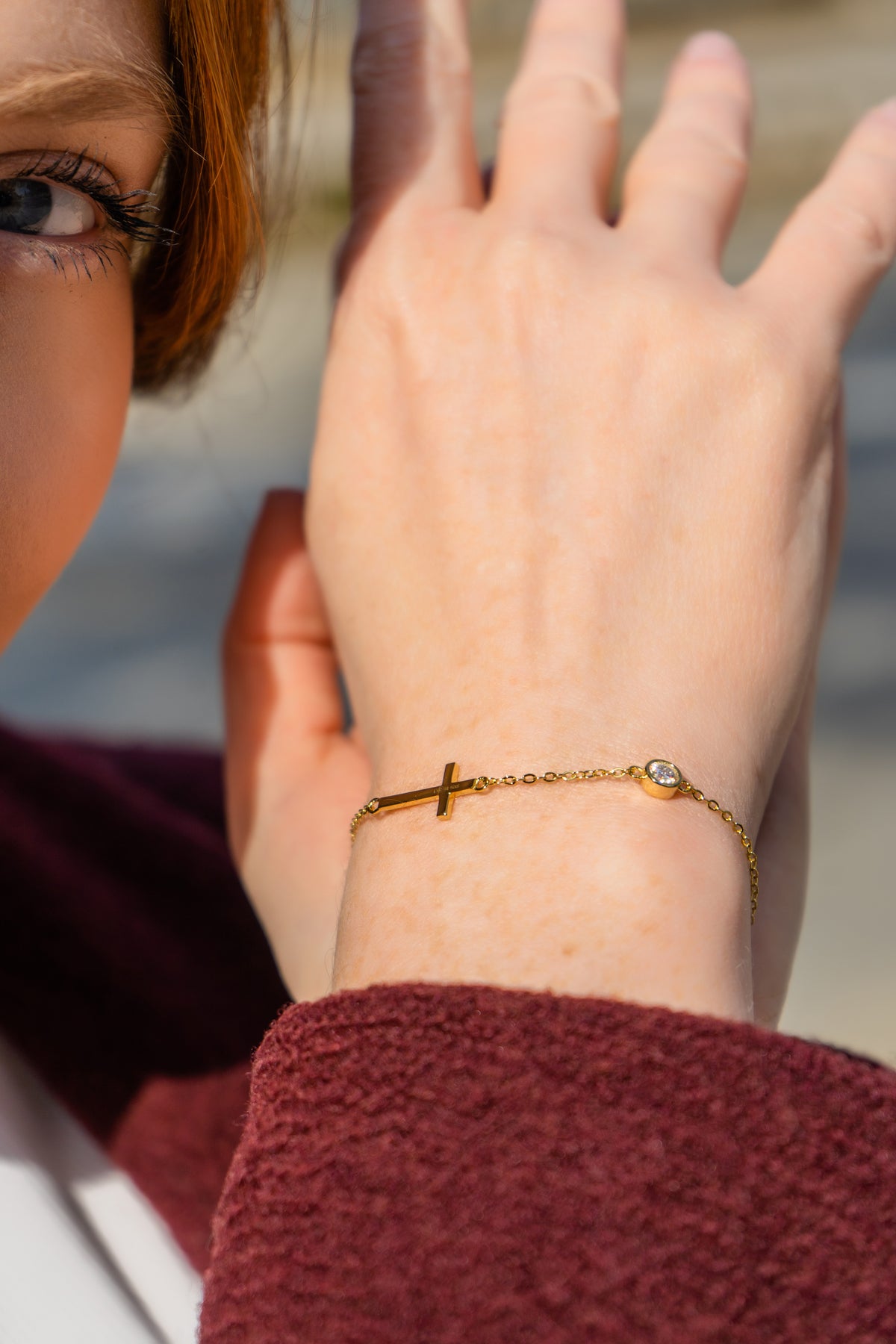 Let It Shine – Cross Bracelet