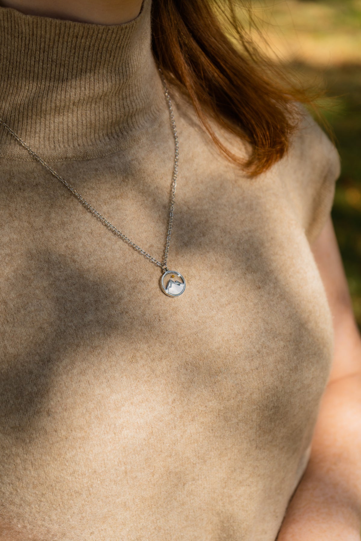 Faith Moves Mountains - Mother of Pearl Necklace