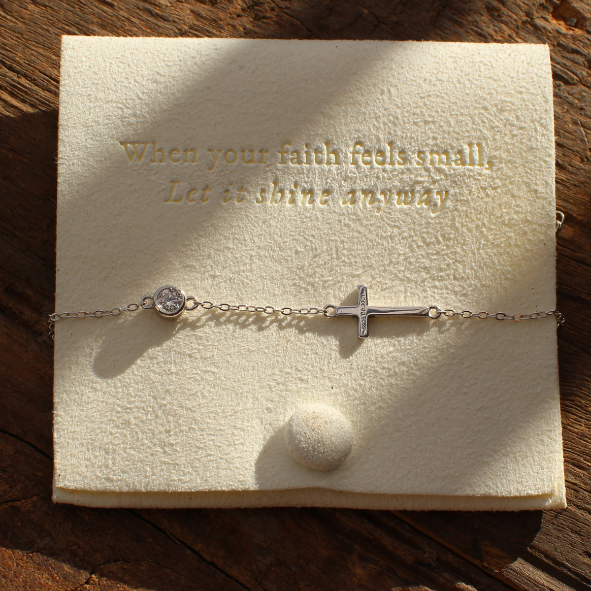Let It Shine – Cross Bracelet